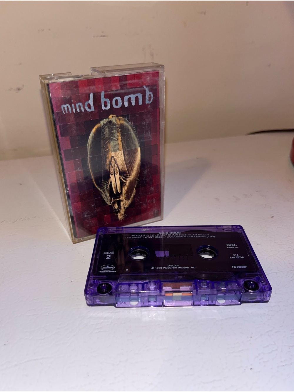 Mind Bomb Purple Audio Cassette Tape — Translucent Purple Shell